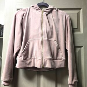 Pink Velvet Zip-Up Hoodie 2 For 1